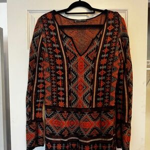Tribal pima cotton tunic